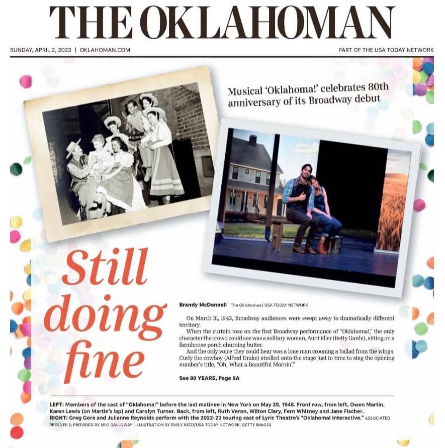 Julianne Reynolds as Laurey in Oklahoma! interactive.