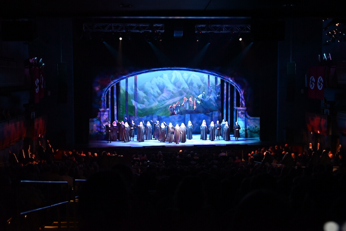 Julianne Reynolds performing as a nun in the Sound of Music.